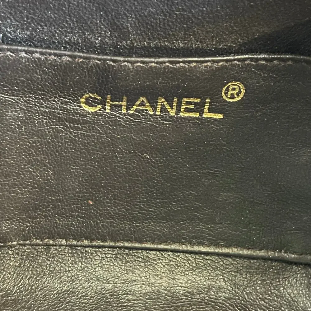 CHANEL Vintage Brown Tortoise Shell Interlocking CC Clutch Bag